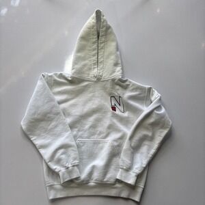 Full Send Nelk Boys Hoodie Mens Sz S White Pullover Heavyweight Cotton